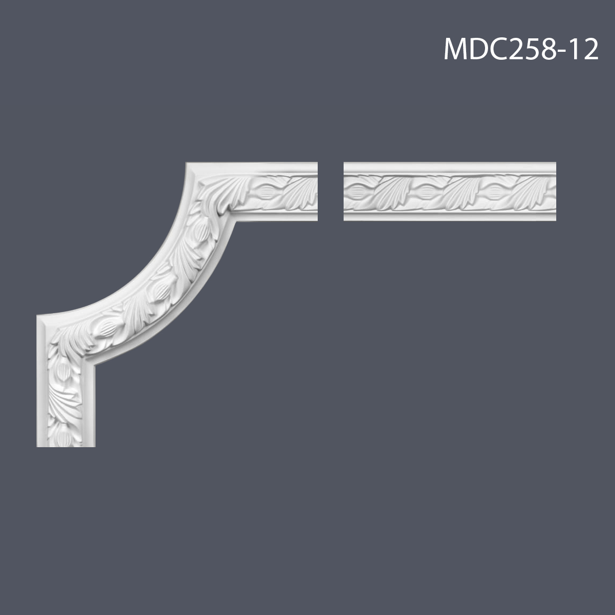 Coltar decorativ mdc258-12 pentru braul mdc258, 25.5 x 25.5 x 5.4 cm, mardom decor 